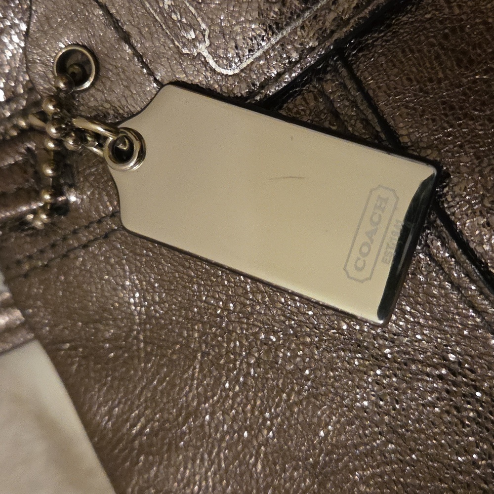 Authentic COACH  Metallic Tote Bag - Picture 11 of 15